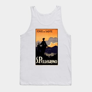 Italy S PELLEGRINO Mineral Water Fonte Di Salute Vintage Advertisement Tank Top